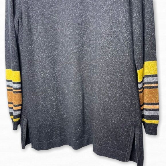 BOB MACKIE Metallic Knit Cardigan Cami Set - Picture 6 of 9